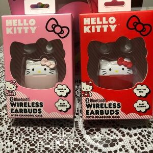 Hello Kitty Red and White Wireless Earbuds